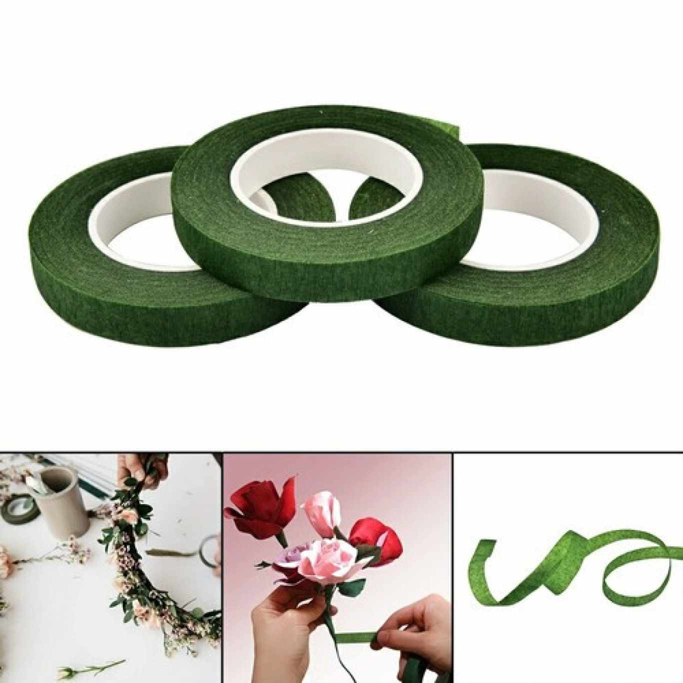 Selotip Daun Hijau Isolasi Daun 12mm x 10 yard