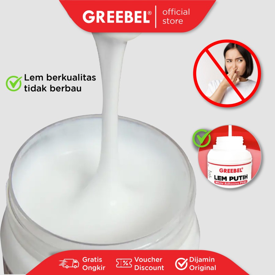 Lem Putih Greebel White Glue 150gr / Lem Fox