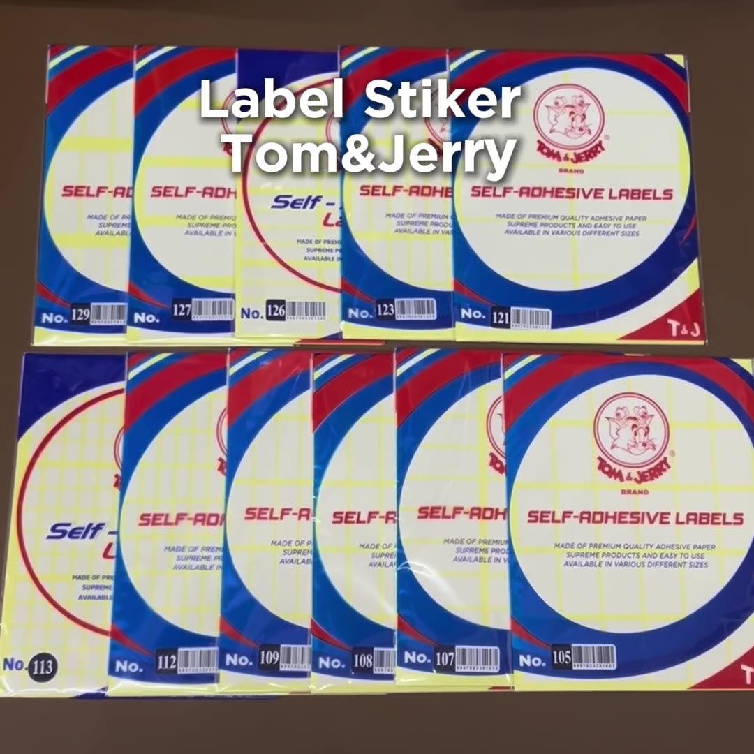 Video review Label Stiker Tom Jerry / Label Sticker Tom & Jerry [Per Pack]