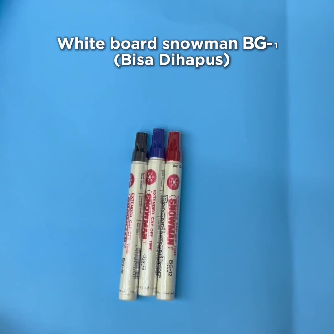 Video review Spidol White Board Snowman BG-12 / Bisa Dihapus