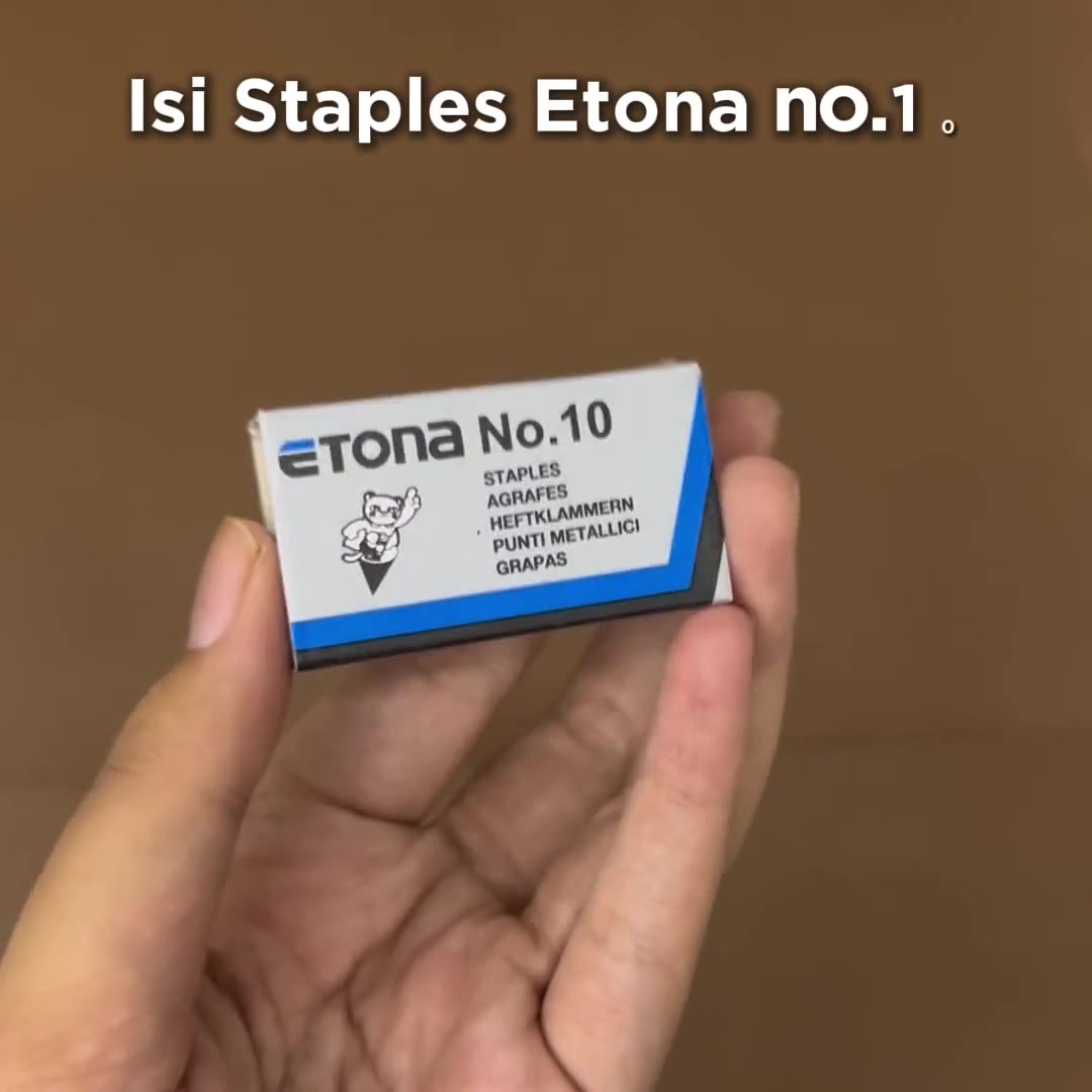 Video review Isi Staples Etona Kecil Nomor 10 / Isi Stapler Kecil