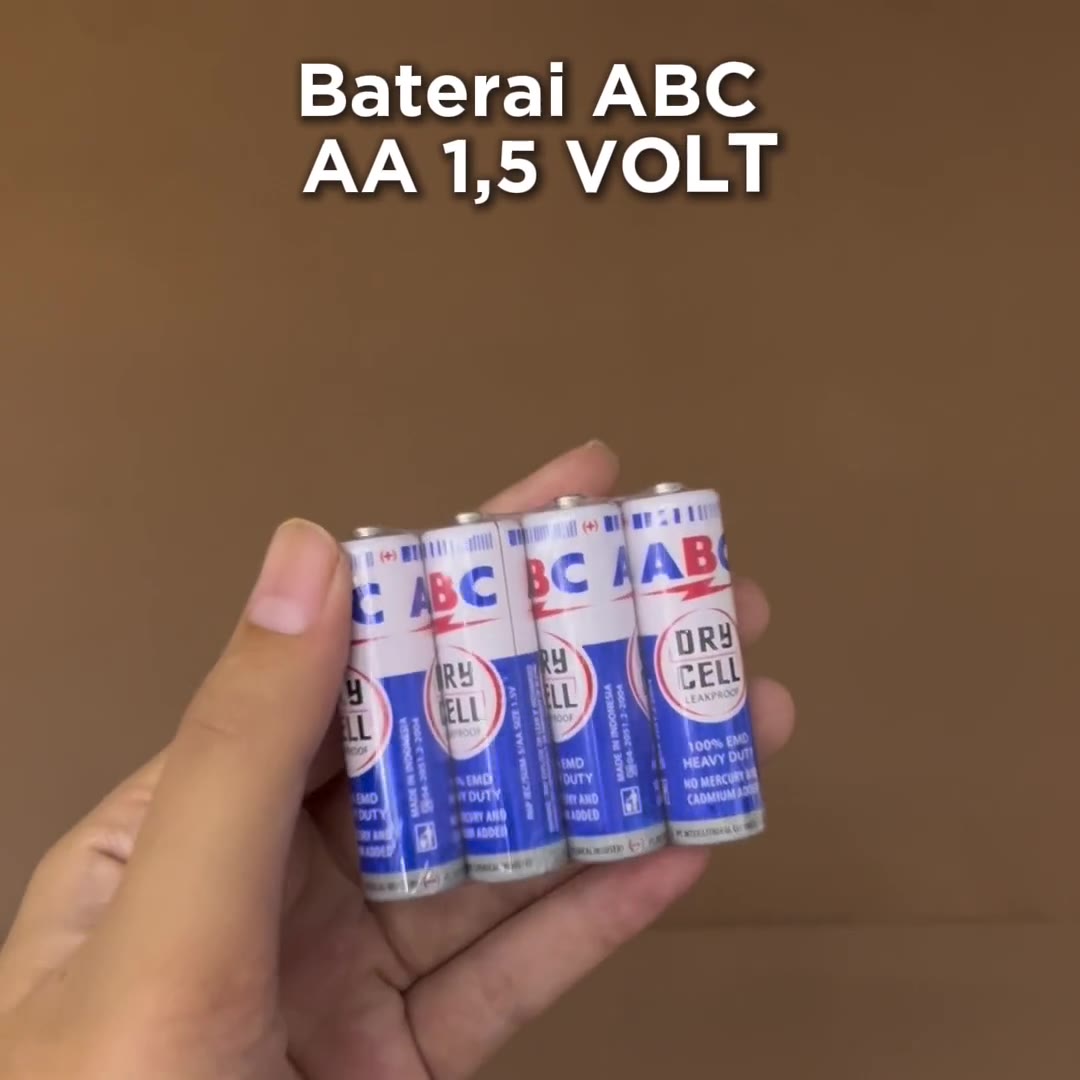 Video review Batu Baterai ABC Biru Size AA 1.5V / Battery Dry Cell / Batu Batrai ABC