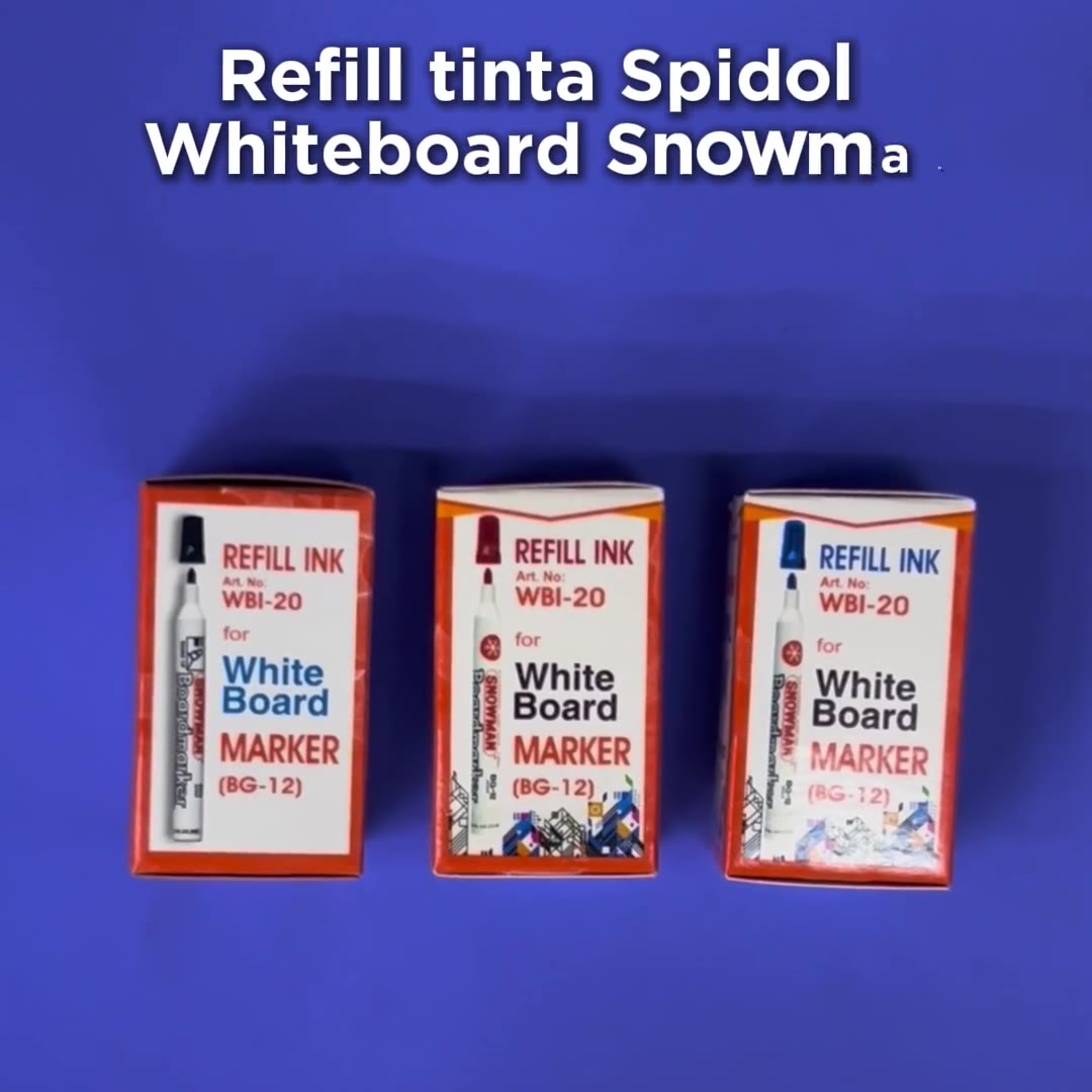 Video review Isi Refill Tinta Spidol White Board Snowman / Ink Mark