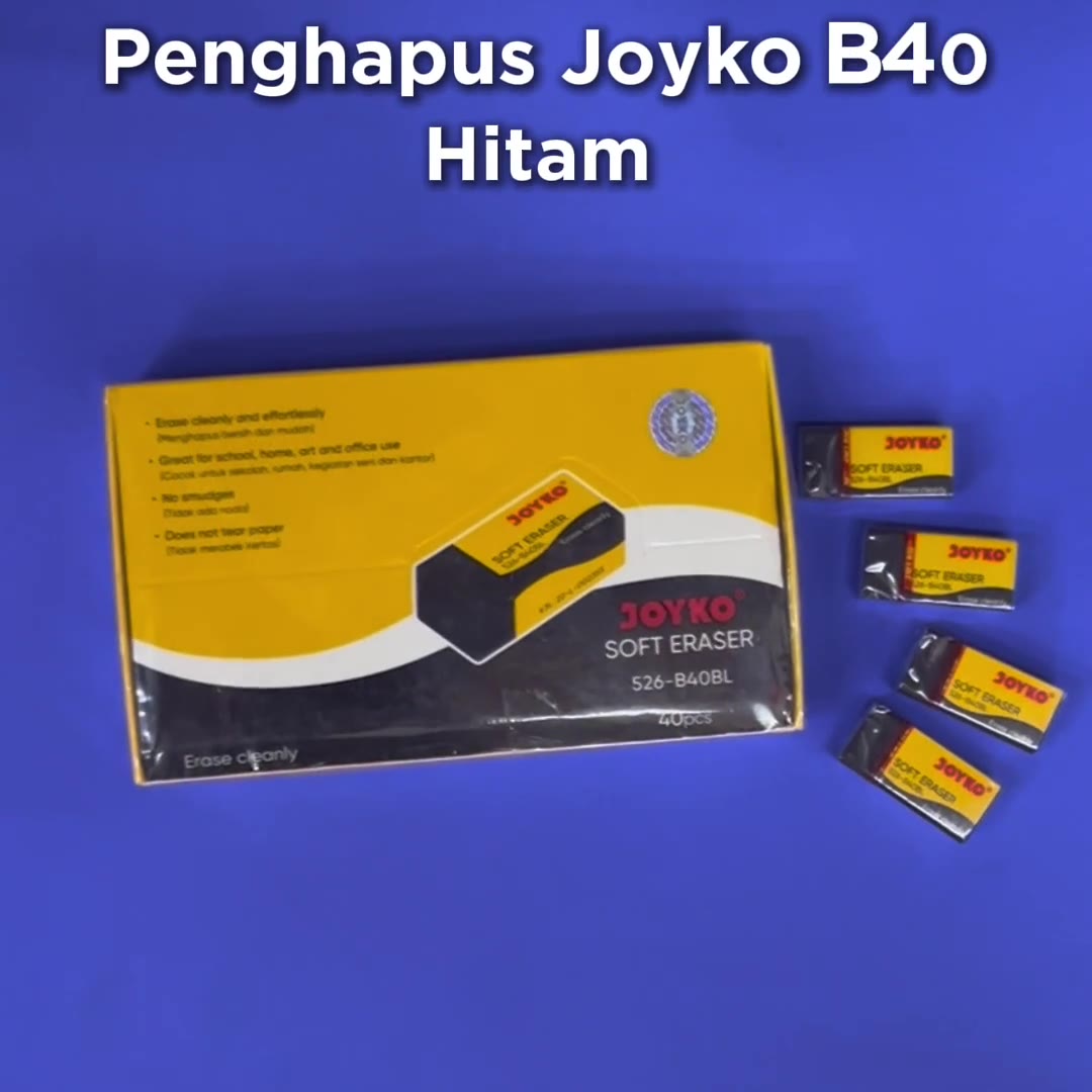 Video review Penghapus Joyko / Penghapus 40BL Joyko / Hapusan Pensil Kecil Hitam