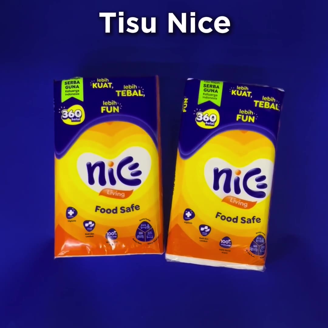 Video review Tissue Nice 180 Sheet 2 Ply / Tisu Nice