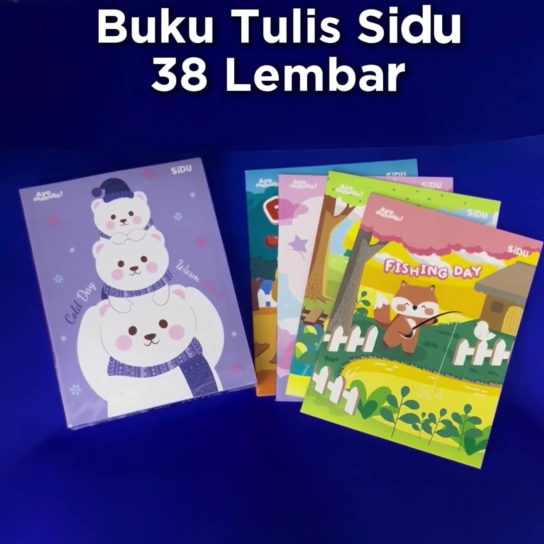 Video review Buku Tulis Sidu 38 Lembar Sinar Dunia Ukuran Kwarto MIX