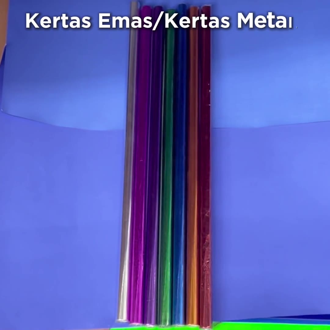 Video review Kertas Emas 50x64cm / Kertas Metalik / Sampul Metalik
