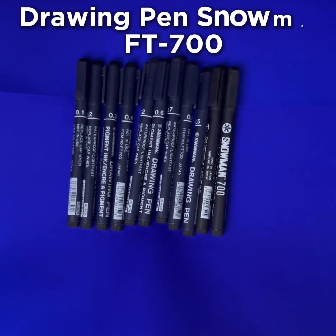 Video review Drawing Pen Snowman FT-700 Warna Hitam