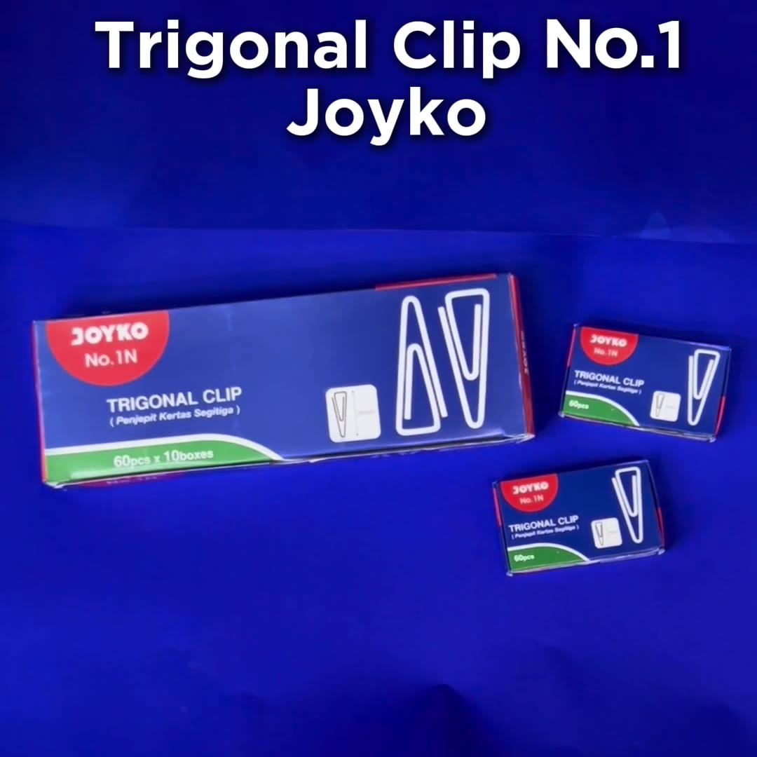 Video review Klip Kertas / Paper Clip / Trigonal Clip Kecil No.1 JOYKO [Box Kecil]