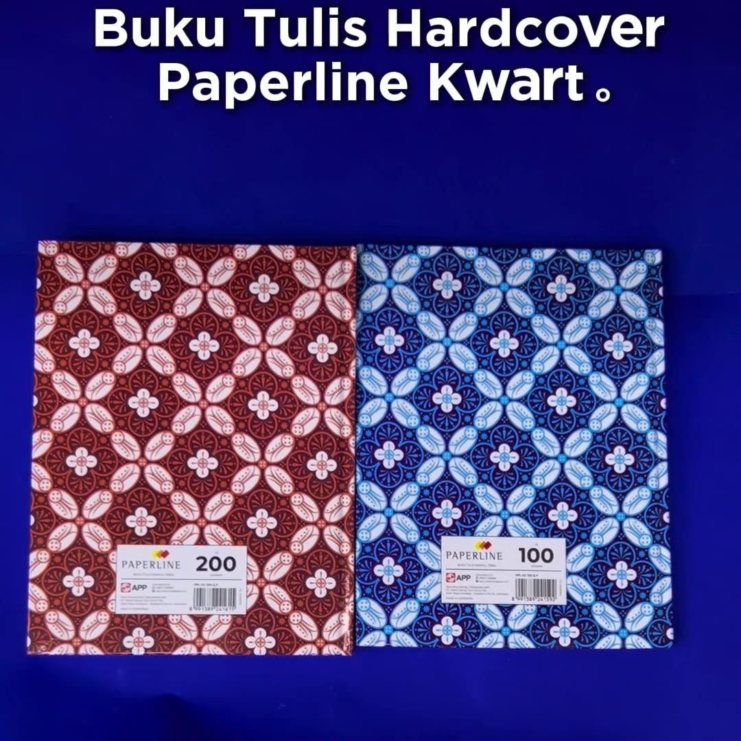 Video review Buku Tulis Hard Cover Paperline Ukuran Kwarto Isi 100 Lembar & 200 Lembar / Hardcover / Buku Jurnal