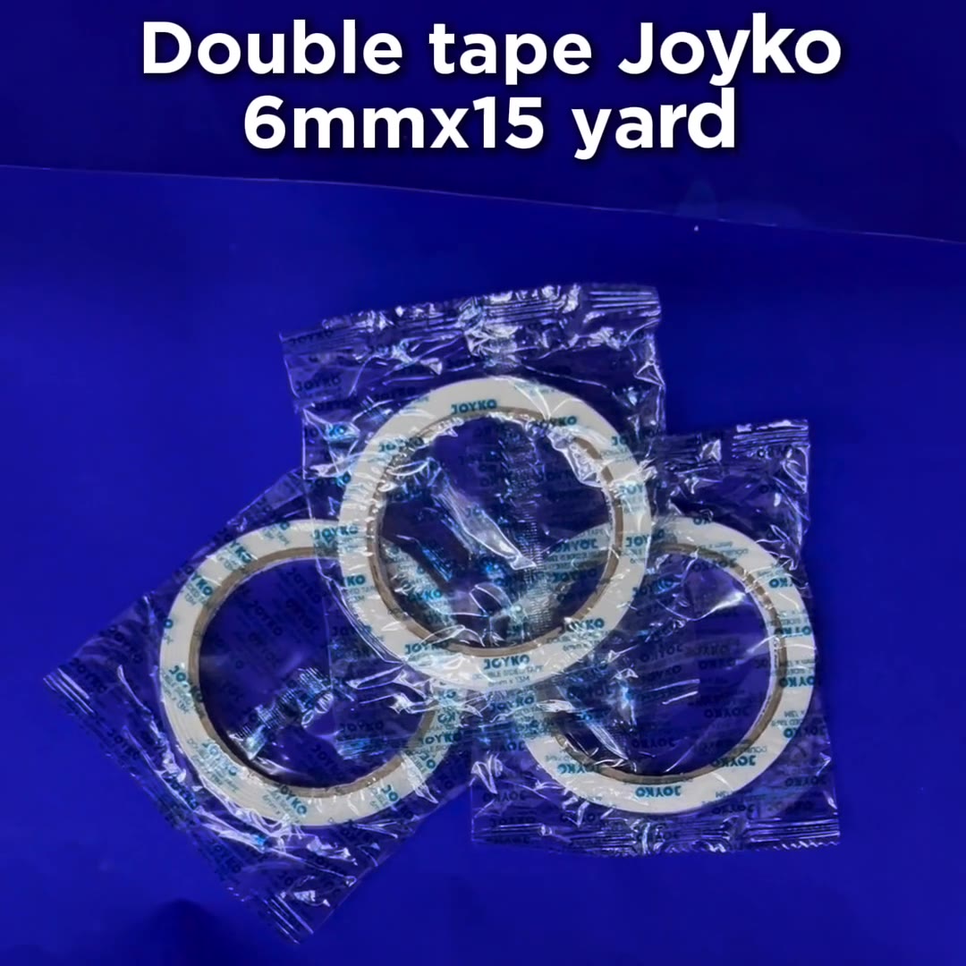 Video review Perekat Double Tape Joyko Lebar 6mm x 15 yard / Double Side Tape