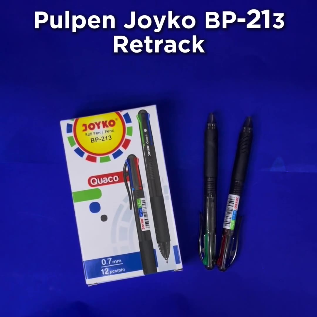 Video review Ballpen / Pulpen Joyko BP-213 Retract Pulpen 4 Warna