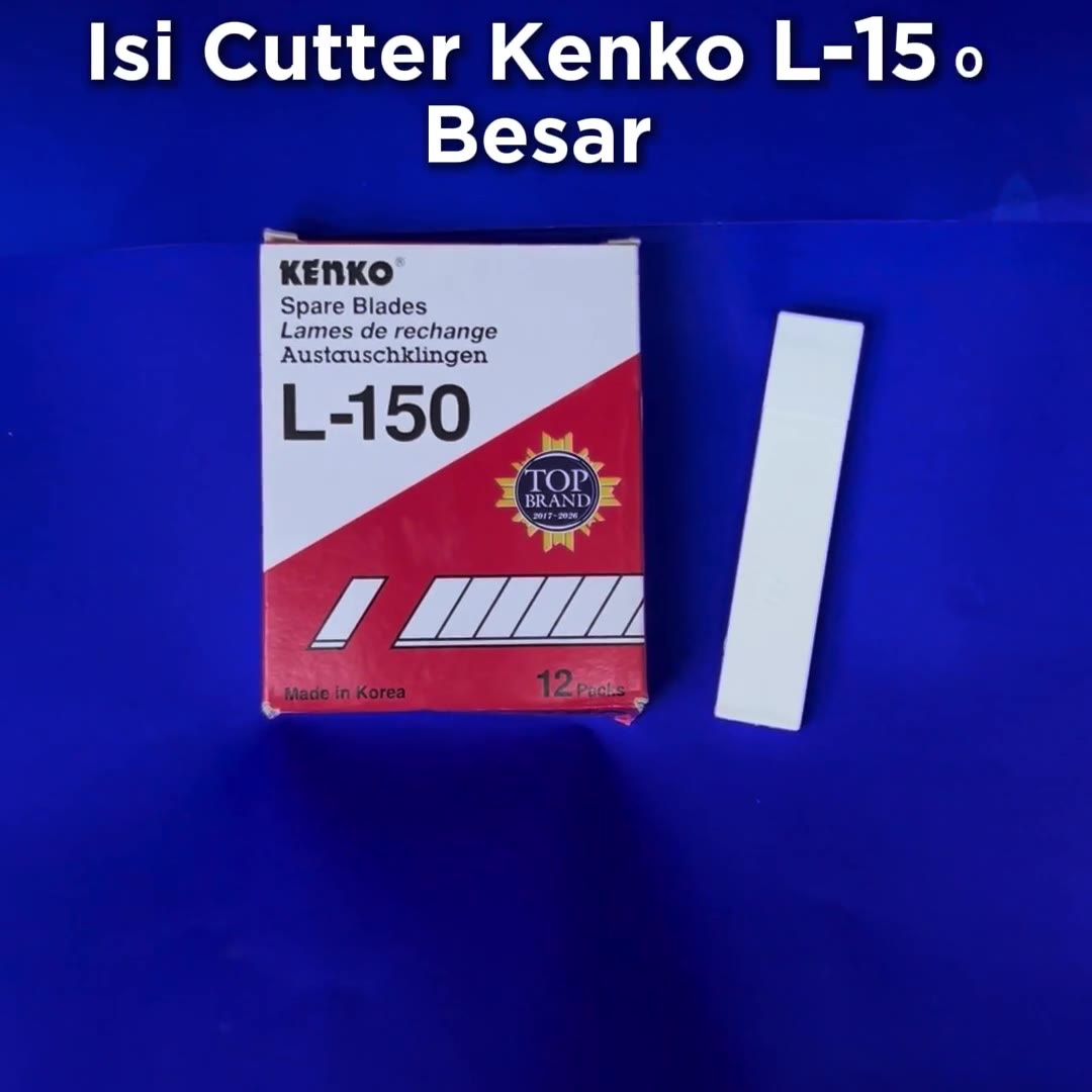 Video review Isi Cutter Kenko Besar Besar / Refill Cutter Kenko L150
