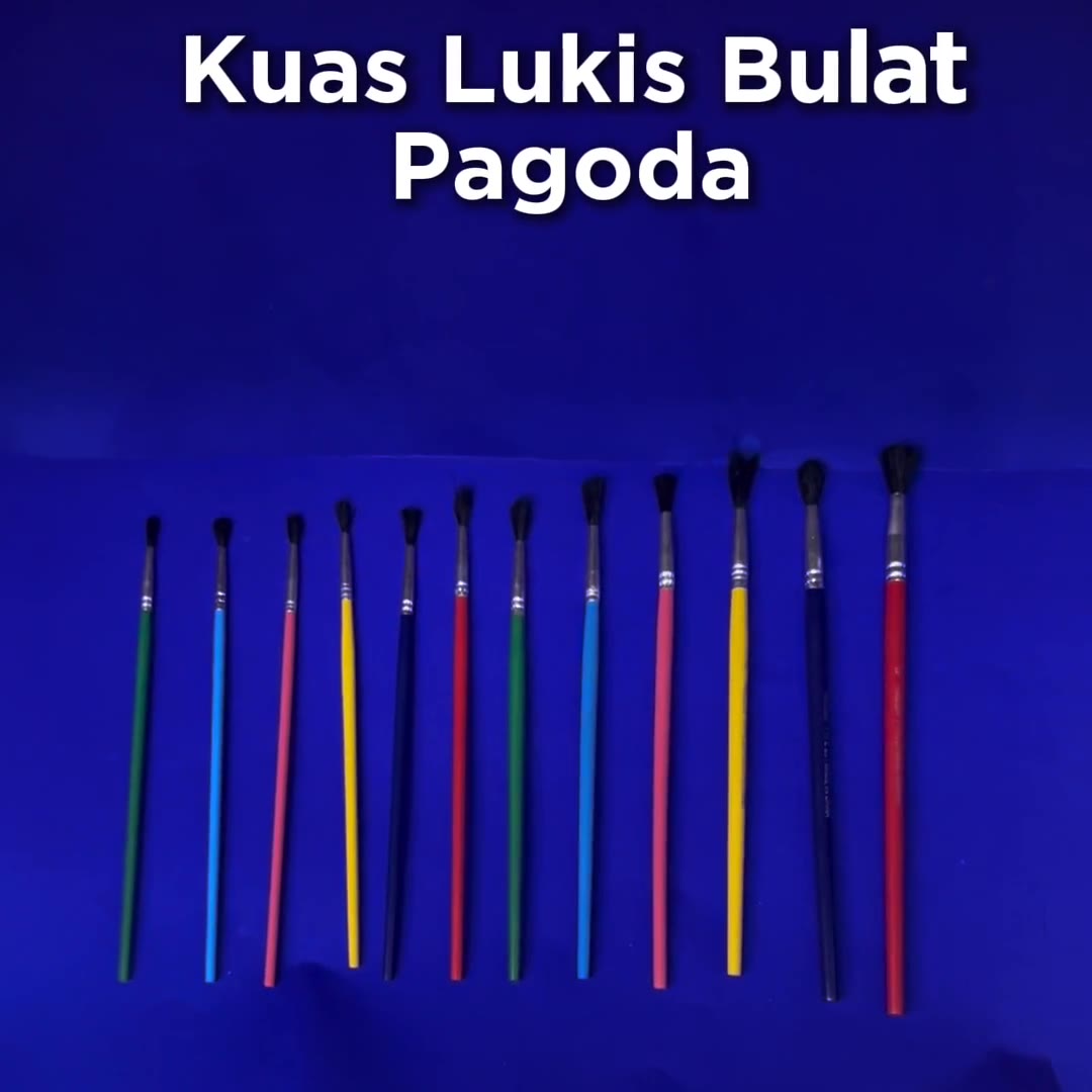 Video review Kuas Lukis Bulat Pagoda / Round Brush Satuan