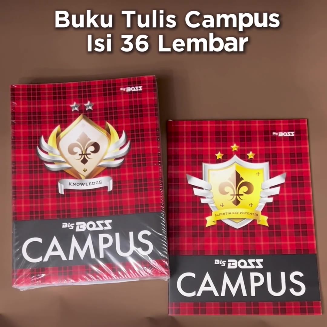 Video review Buku Tulis Kampus Bigboss Isi 36 Lembar Campus / Ukuran Boxi