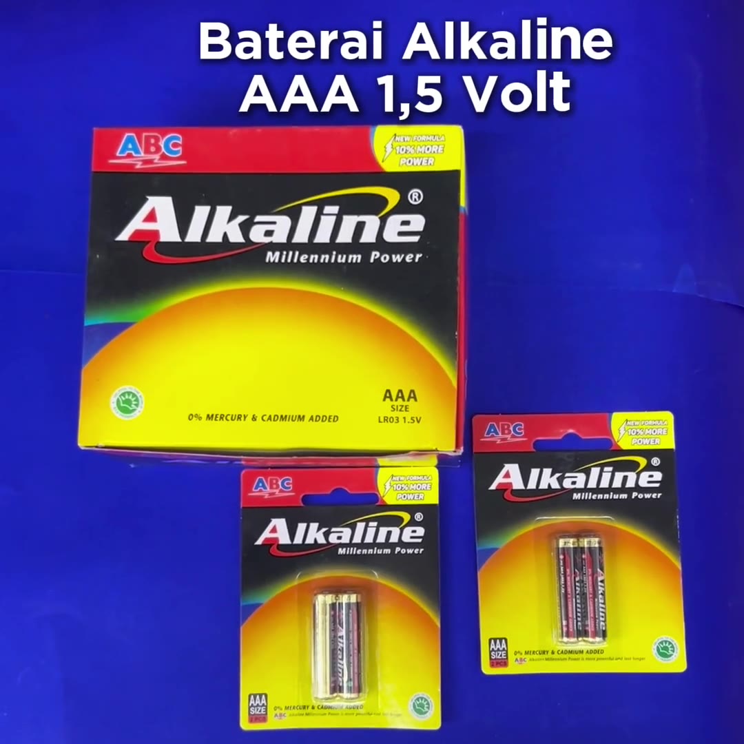 Video review Batu Baterai Alkaline Size AAA 1.5V Batu Batrai Alkaline [ISI 2 PCS]
