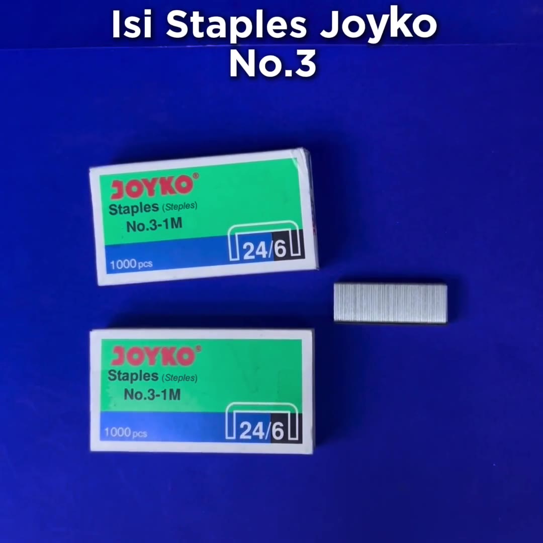 Video review Isi Staples Joyko Nomor 3 Ukuran Stapler Besar