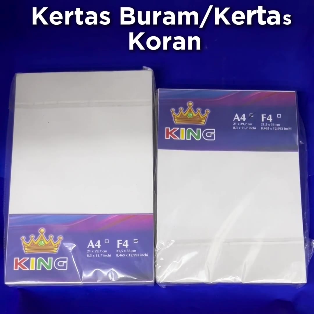 Video review Kertas Buram / Kertas Koran Ukuran A4 & F4 / Kertas Draft
