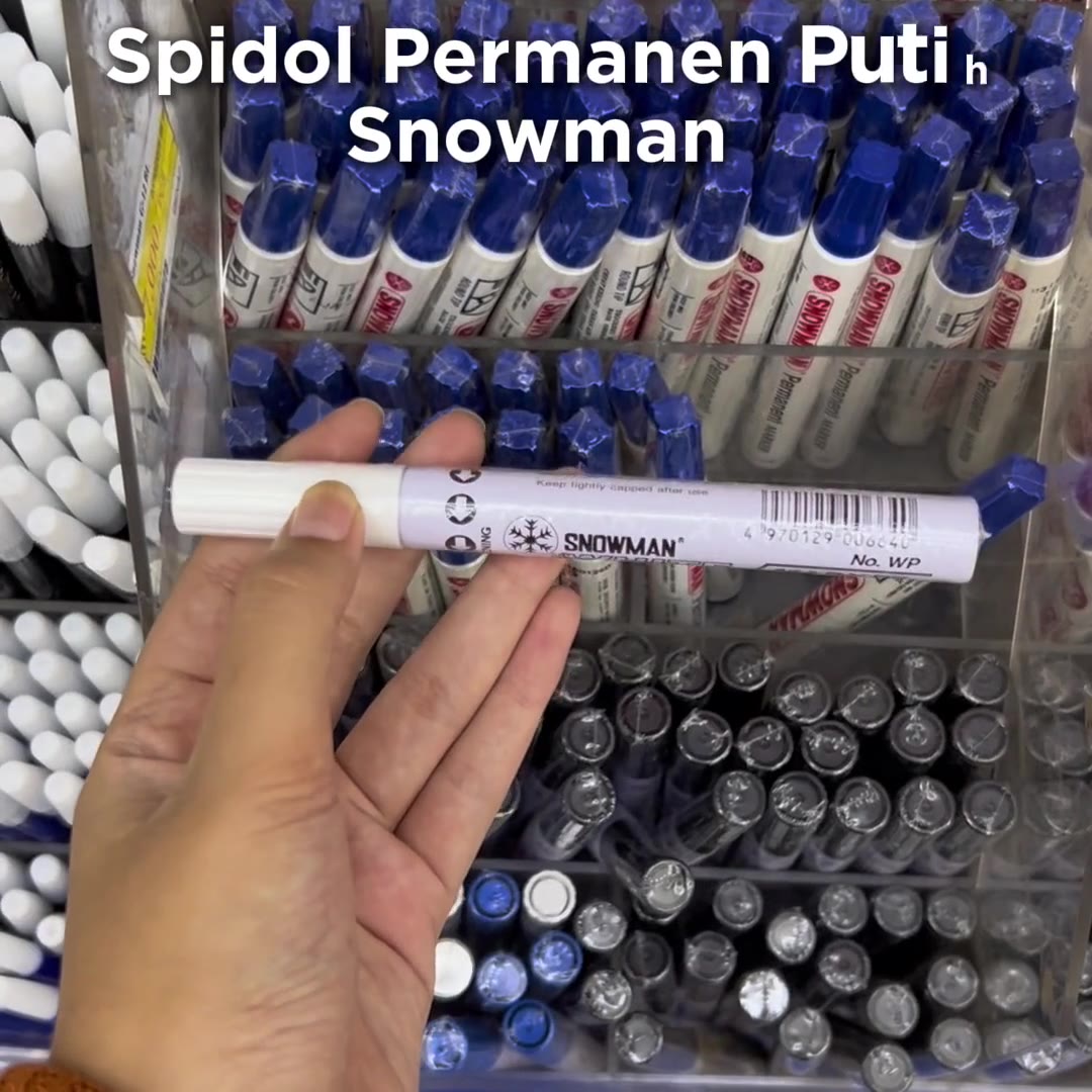 Video review Spidol Permanen Putih Paint Marker Permanent Marker Snowman White