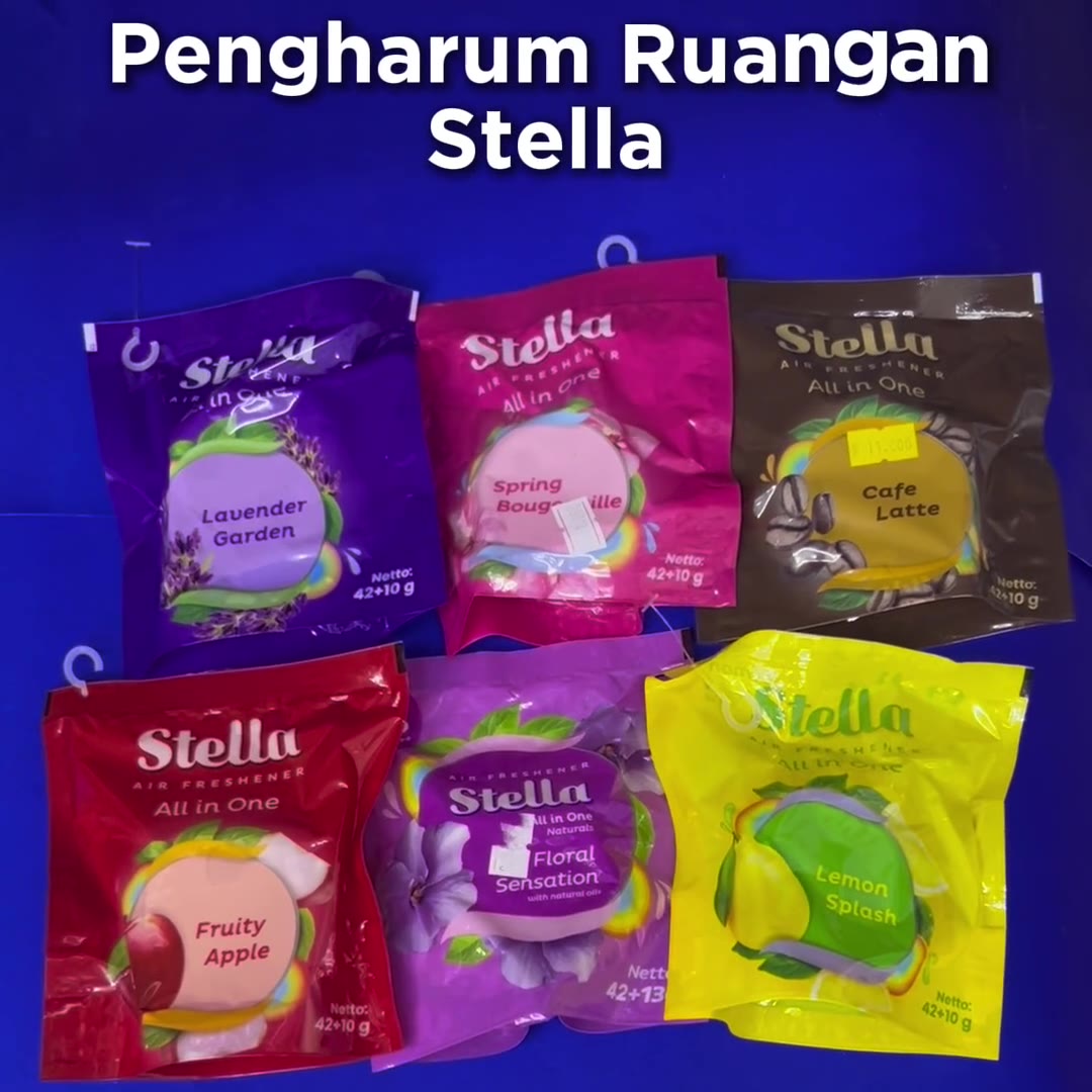 Video review Stella All In One 42 + 13 Gr Pengharum Ruangan / Stella Gantung / Stella Mobil / Aromaterapi