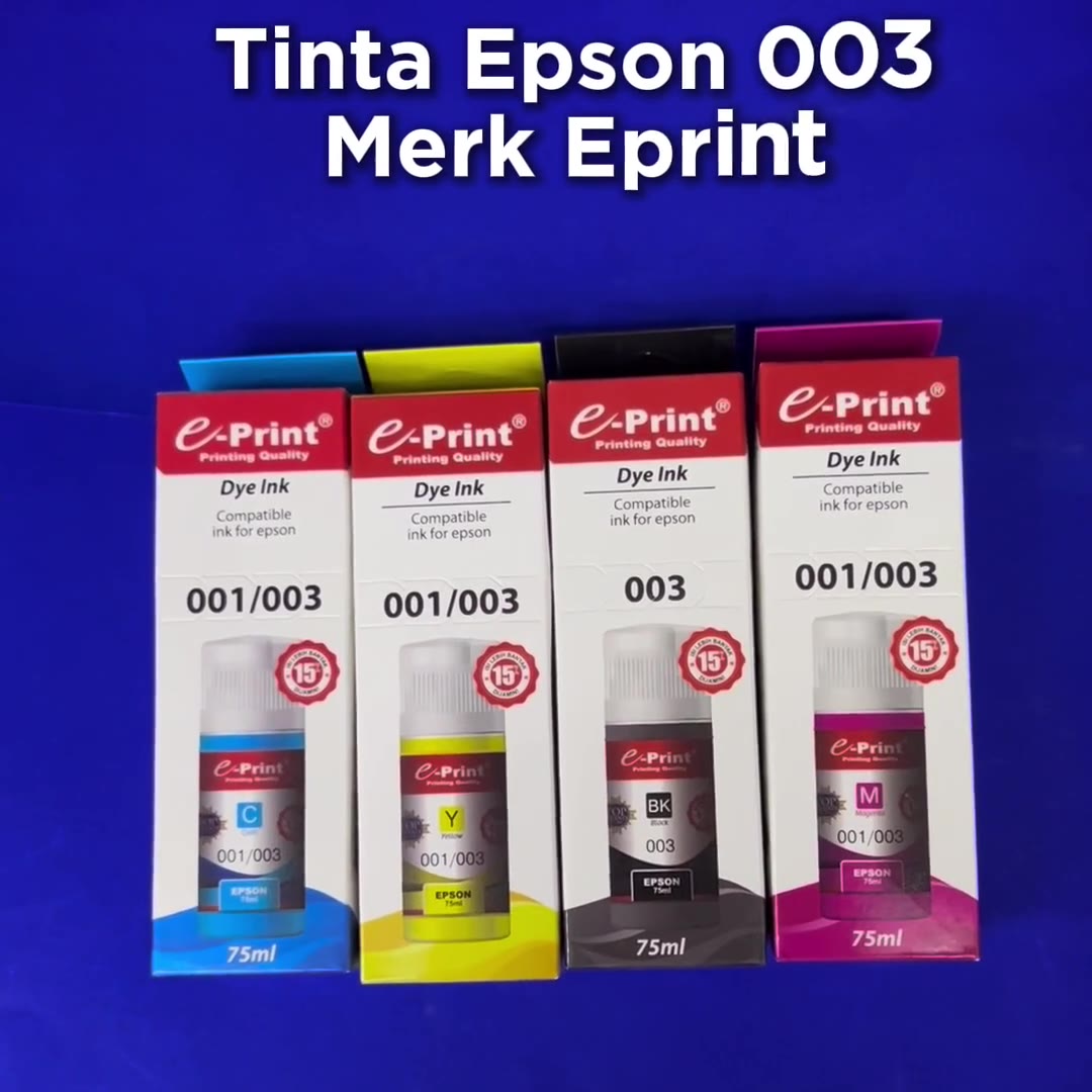 Video review Tinta Printer Epson 003 Series Eprint 75ml Bulk Ink