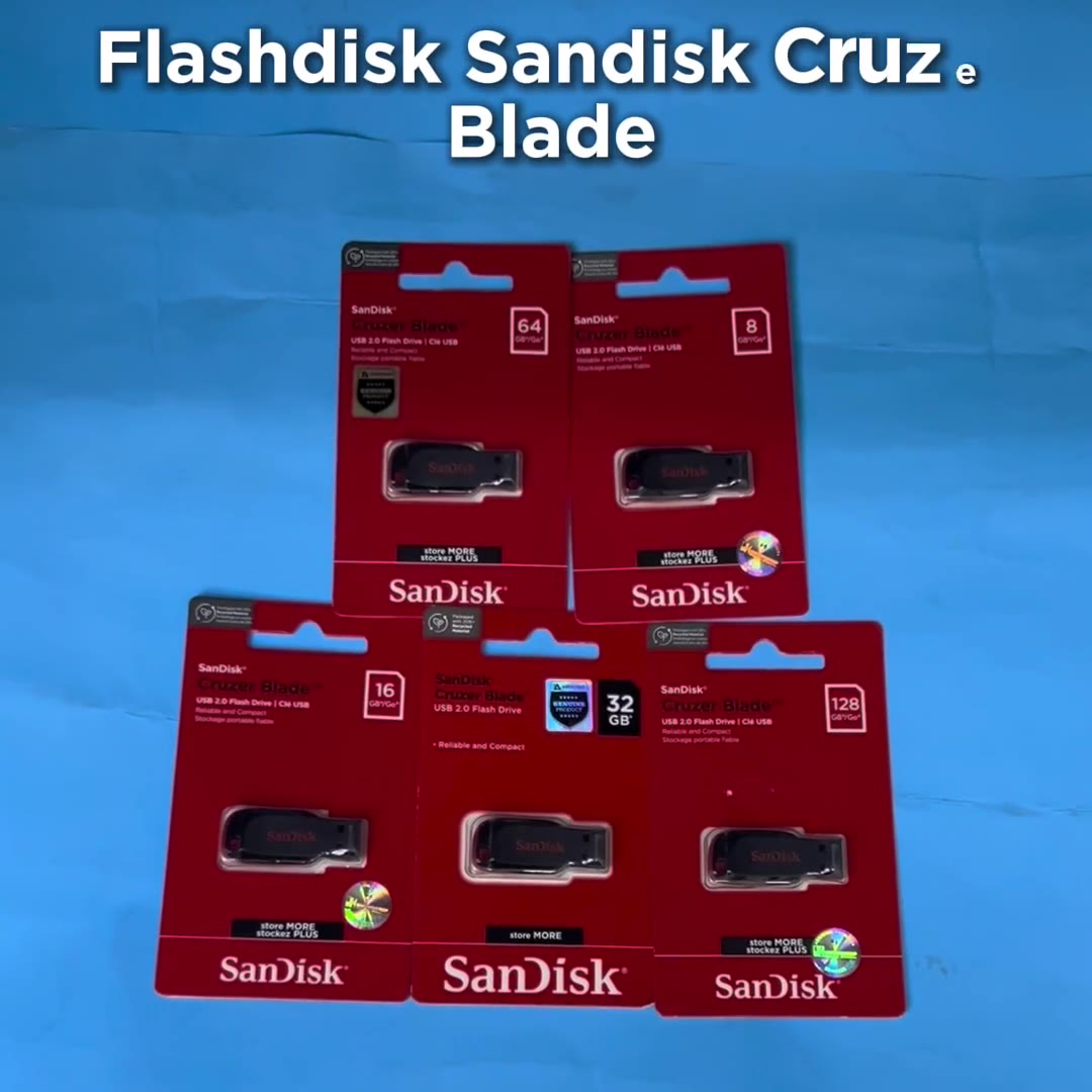 Video review Flashdisk USB Sandisk Cruzer Blade USB Flashdrive / Flash Disk
