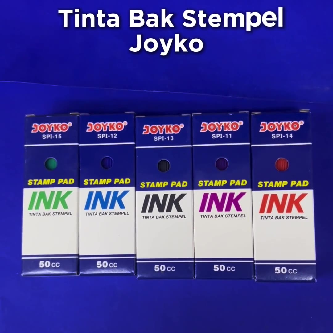 Video review Tinta Bak Stempel Joyko 50cc SPI-12 / Stamp Pad Ink Joyko /Refill Tinta Stempel