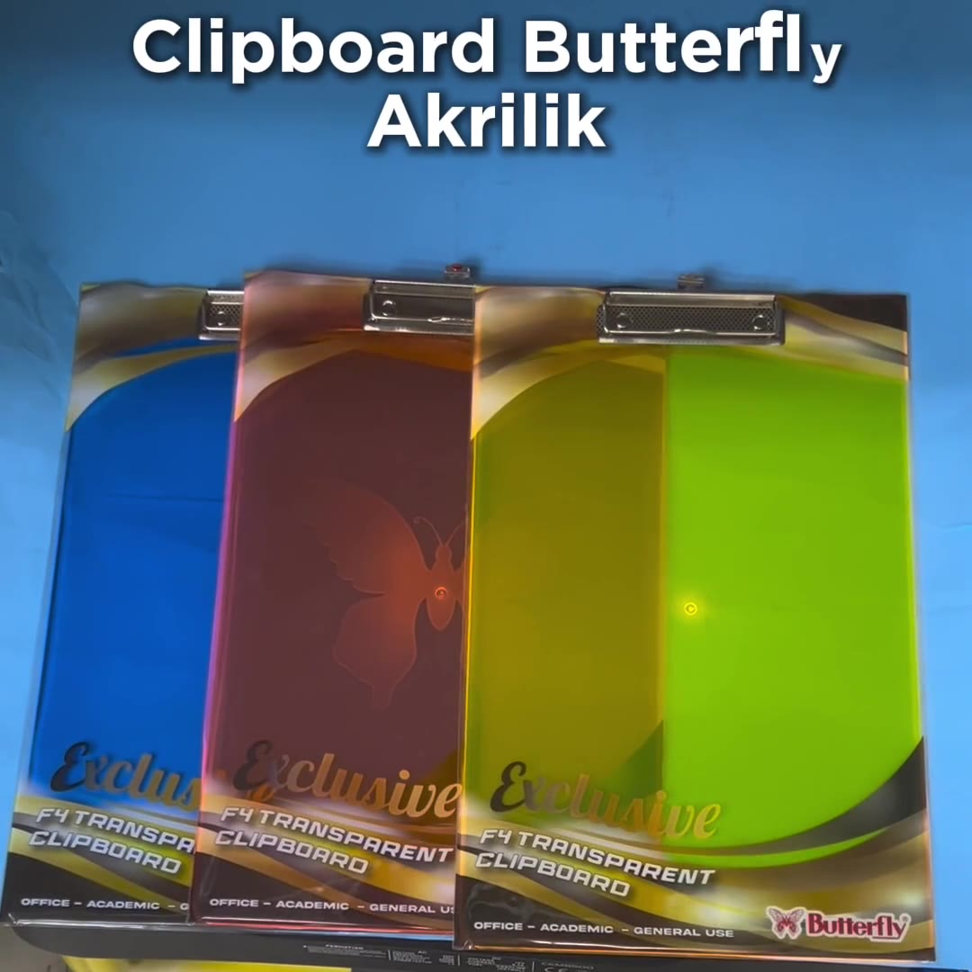 Video review Papan Jalan Butterfly Akrilik / Clipboard Butterfly