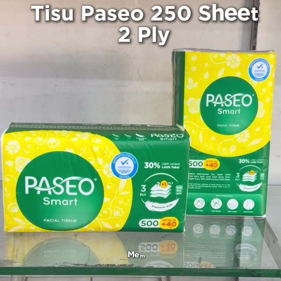 Video review Tissue Paseo 250 Sheet 2 Ply / Tisu Paseo