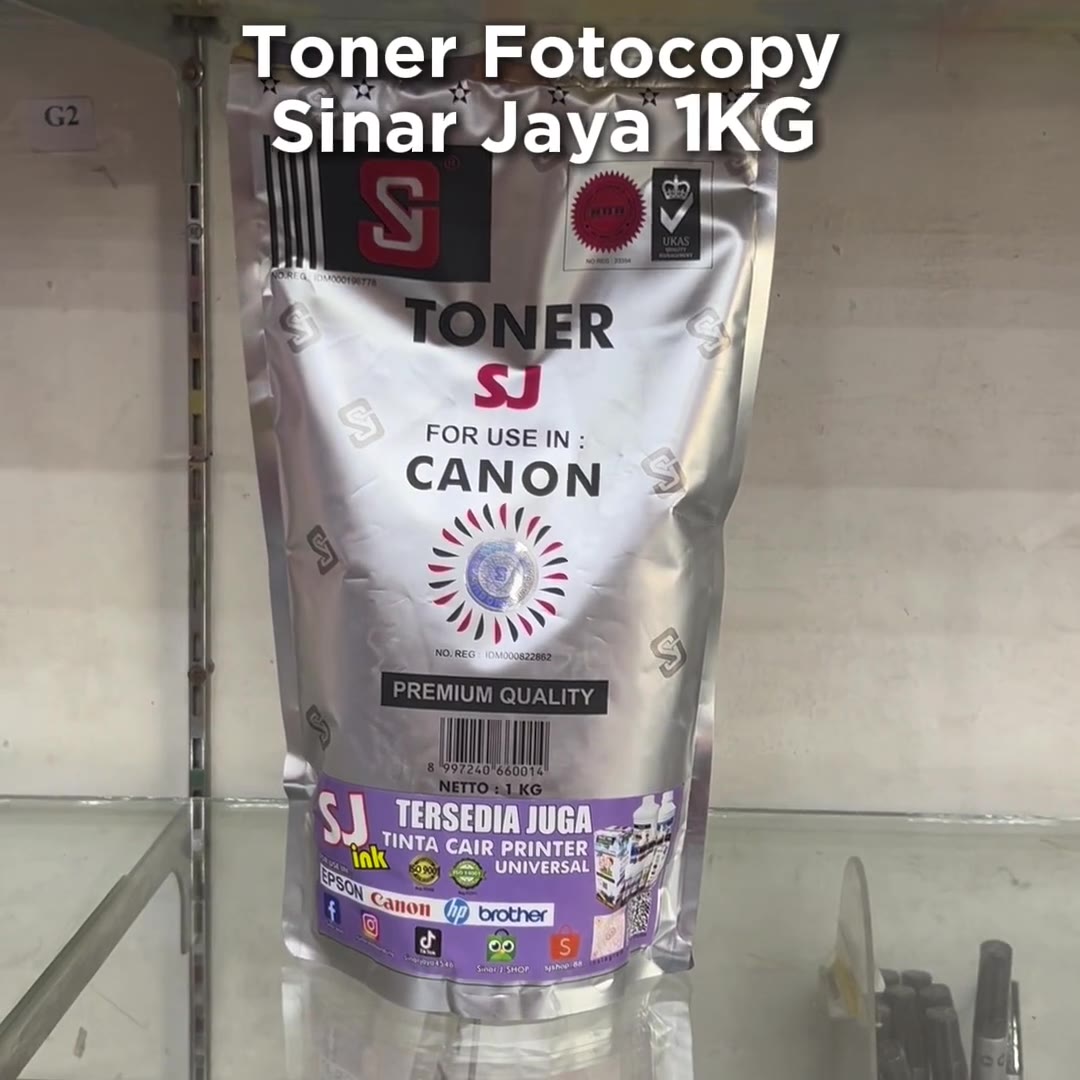 Video review Toner Fotocopy Sinar Jaya SJ Berat 1kg / Toner Sinar Jaya