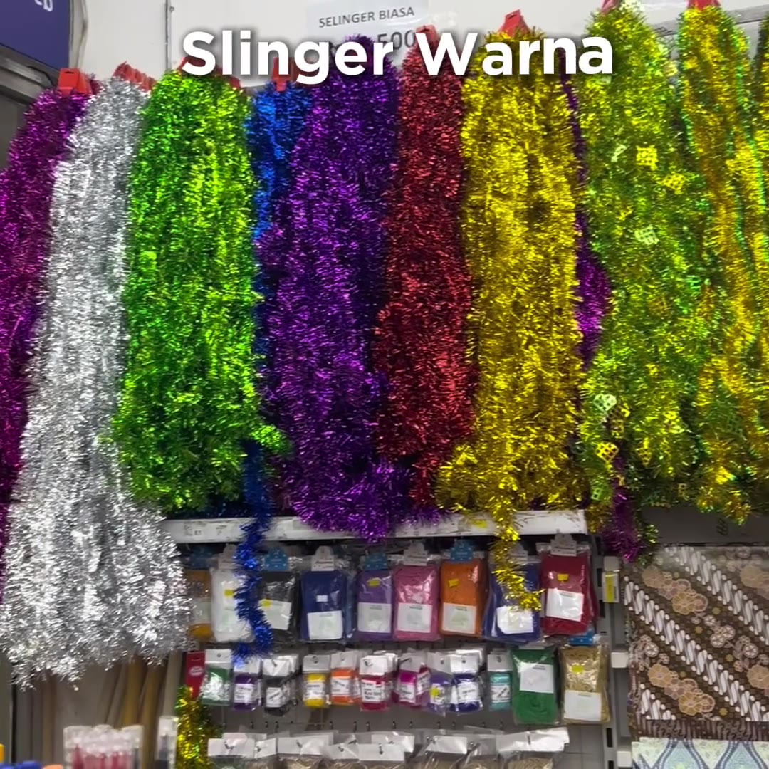 Video review Slinger Warna / Selinger Hiasan Parsel / Rumbai