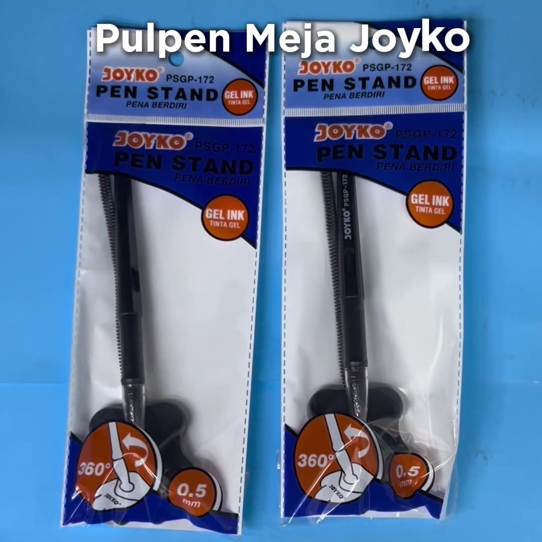 Video review Pulpen Meja Pen Stand Joyko PSGP-172 Gell ink Ukuran 0.5mm