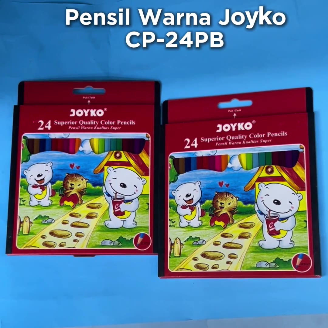 Video review Pensil Warna Joyko CP-24PB isi 24 Warna / Colour Pencil Joyko