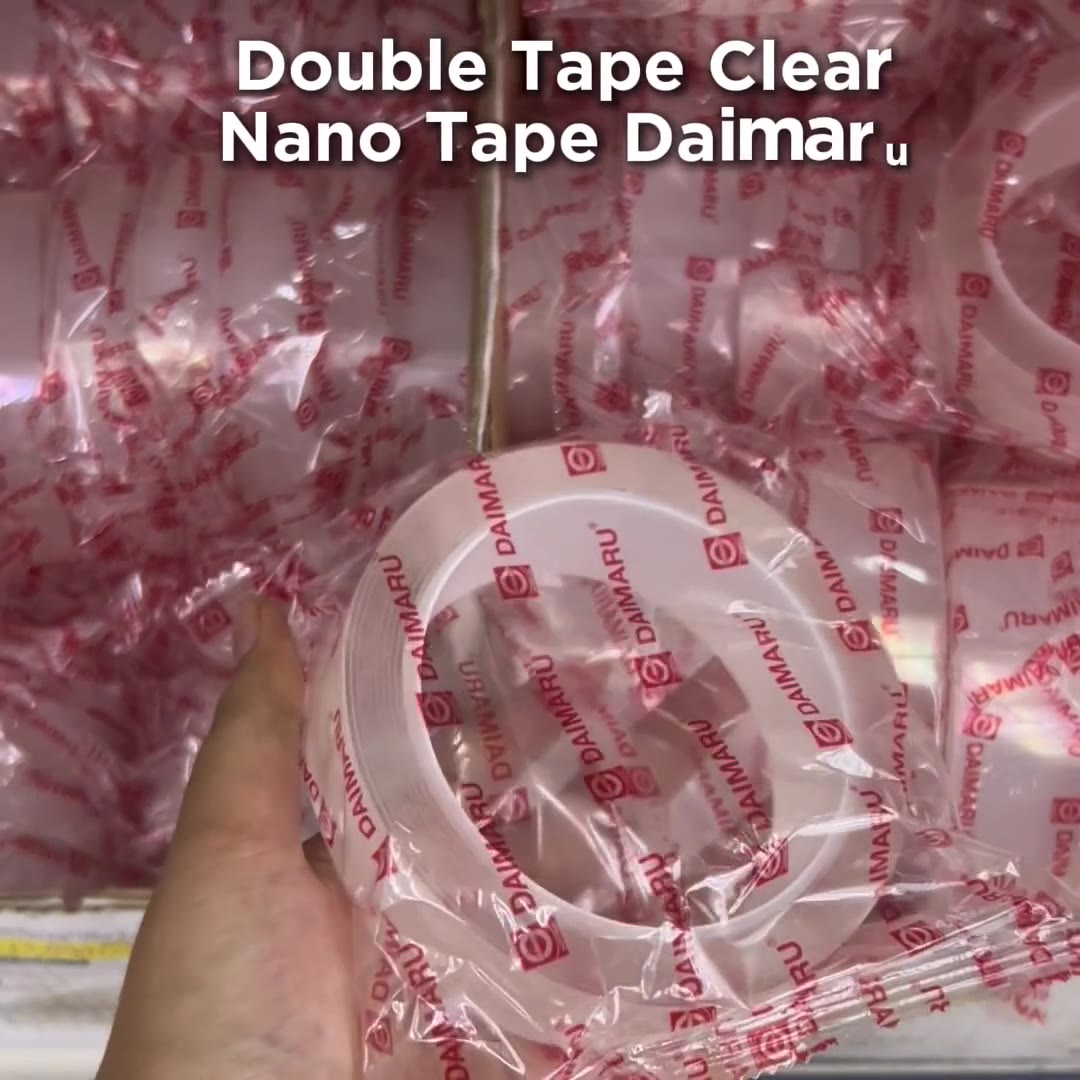 Video review Double Tape Clear Daimaru Transparan / Clear Tape / Nano Tape
