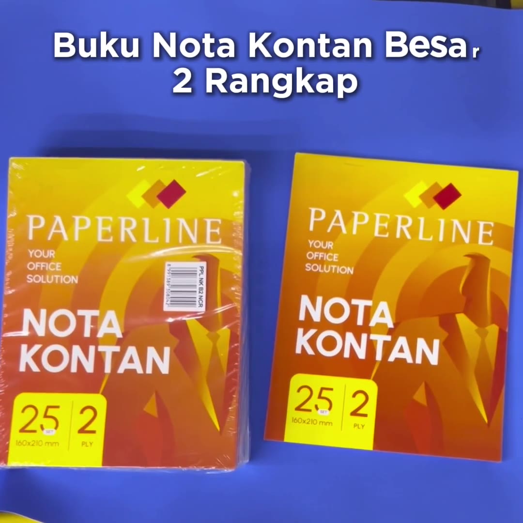 Video review Buku Nota Kontan Besar Paperline 2 Rangkap NCR