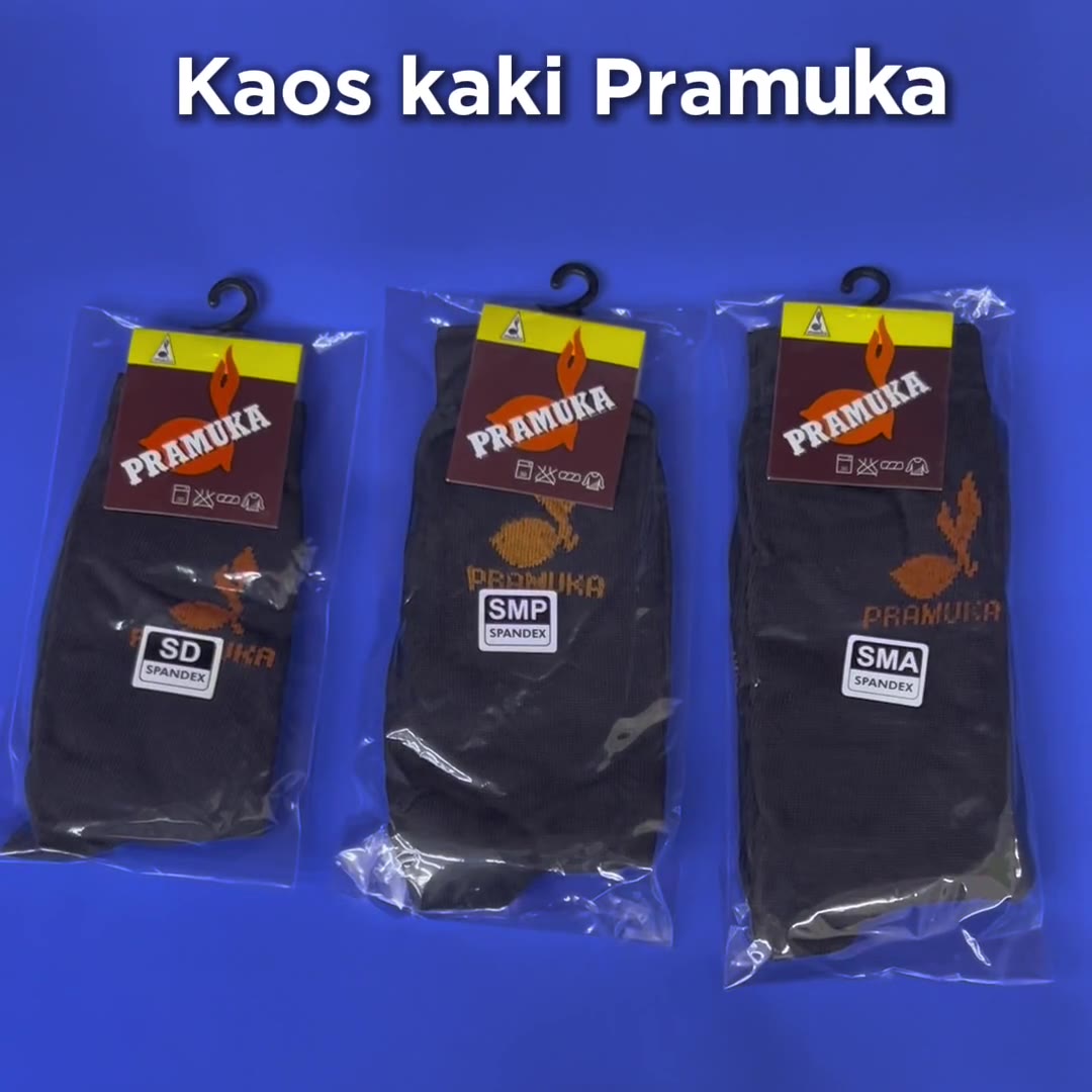 Video review Kaos Kaki Sekolah Kaus Kaki Ukuran SD, SMP, SMA / Motif: Pramuka Tunas Kelapa
