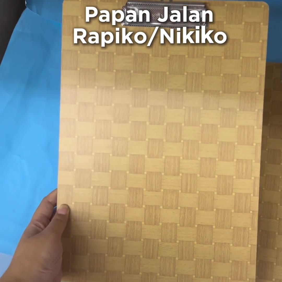 Video review Papan Jalan Kayu Rapiko / Clipboard Kayu Rapiko / Papan Ujian