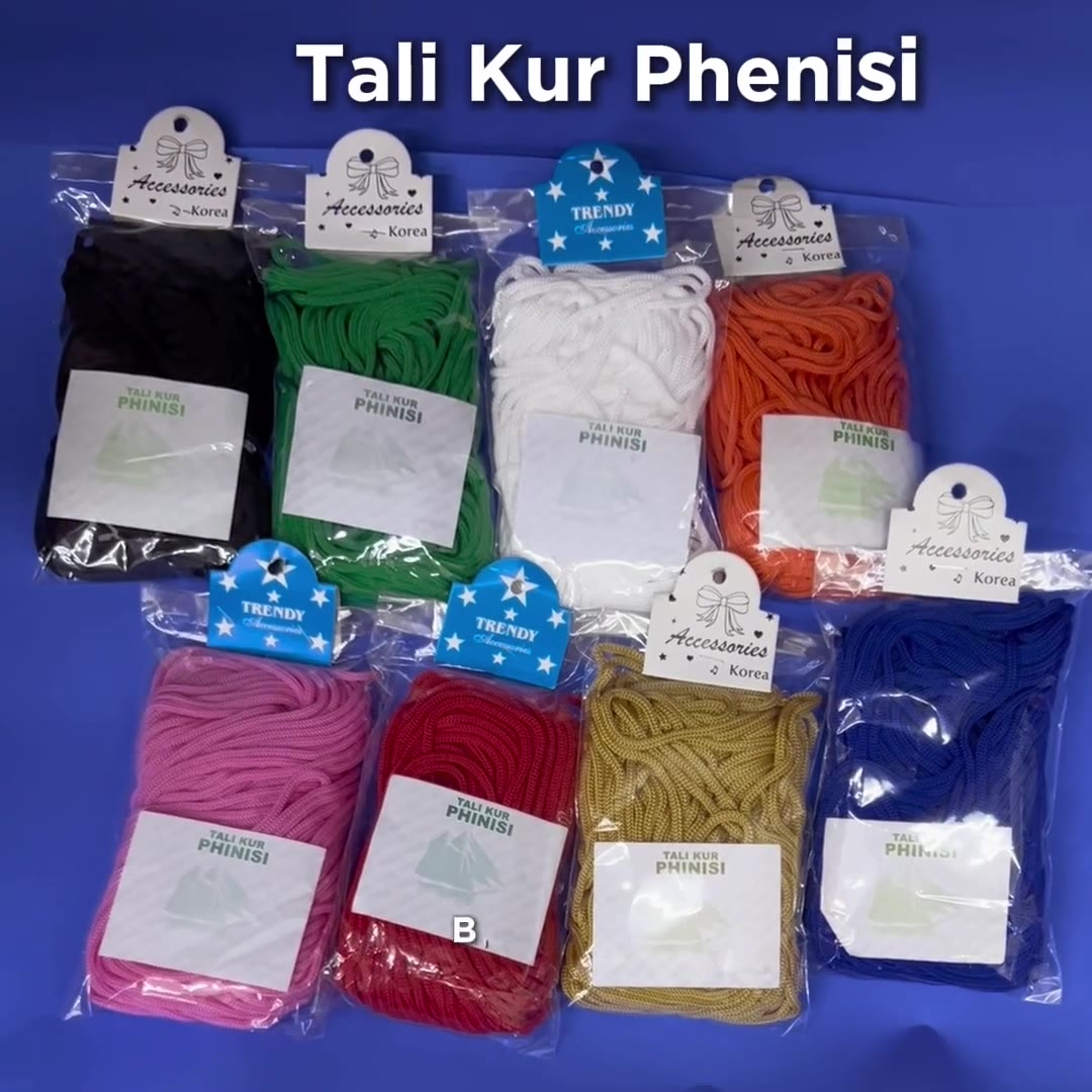 Video review Tali Kur 3mm Warna Warni Panjang 17 Meter / Tali Cord Filamen Pramuka / Tali Koor