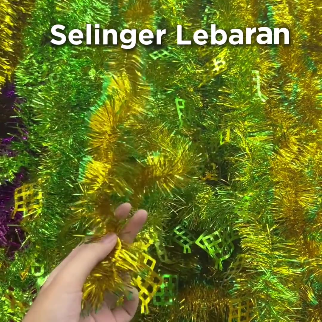 Video review Selinger Lebaran Bulan Bintang Ketupat dan 2 Warna / Slinger / Rumbai
