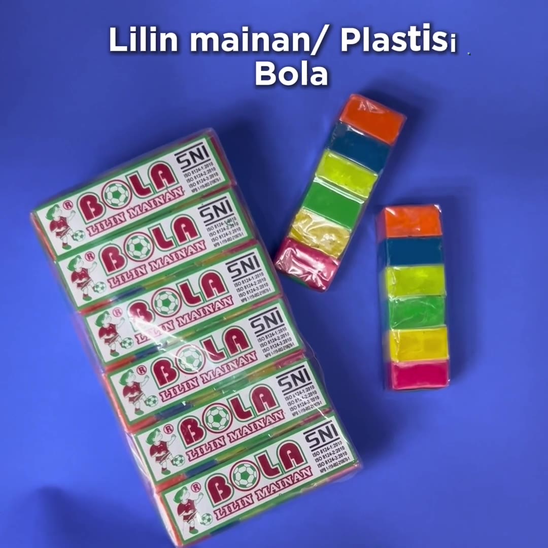 Video review Lilin Mainan Lilin Plastisin Kecil Bola 6 Warna