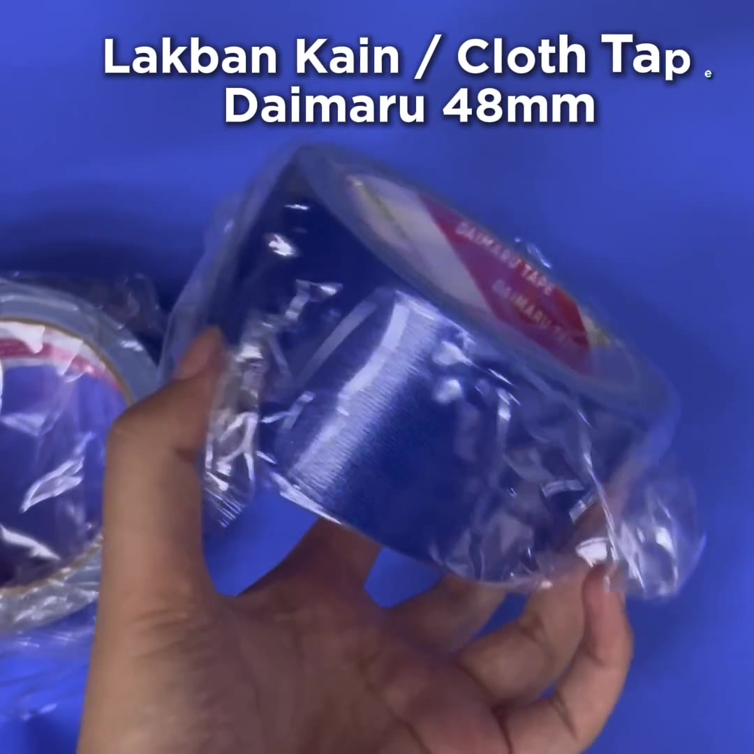 Video review Lakban Kain Biru / Cloth Tape Biru Daimaru 48mm atau 2inchi