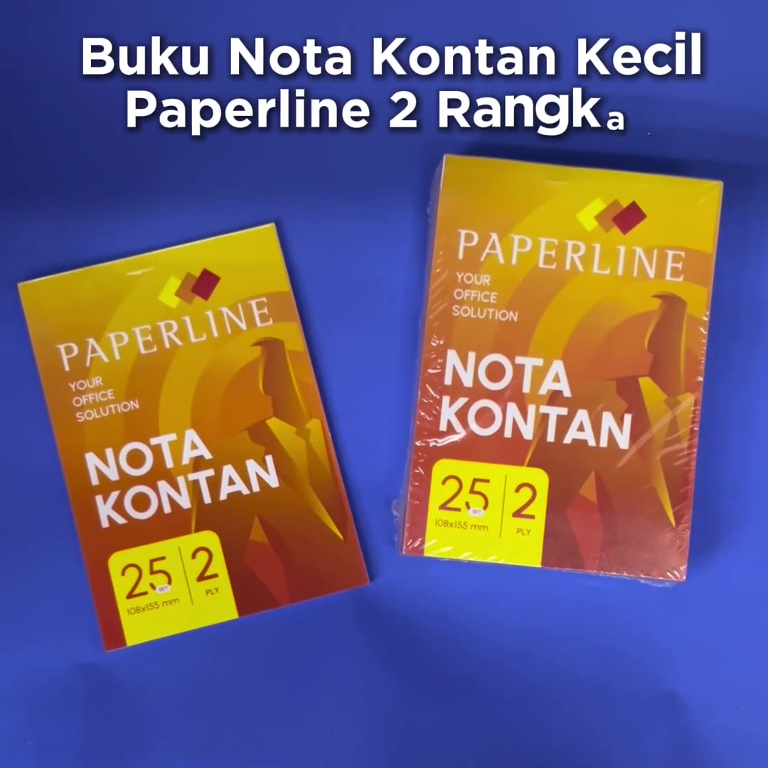 Video review Buku Nota Kontan Kecil Paperline 2 Rangkap NCR