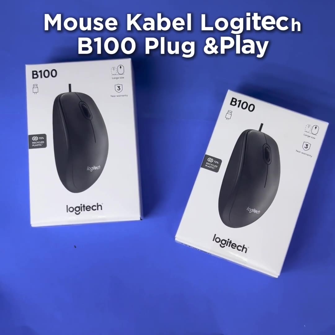Video review Mouse Kabel Tipe B100 Logitech Plug & Play / Mouse Kabel Tipe B100 Logitech Plug & Play