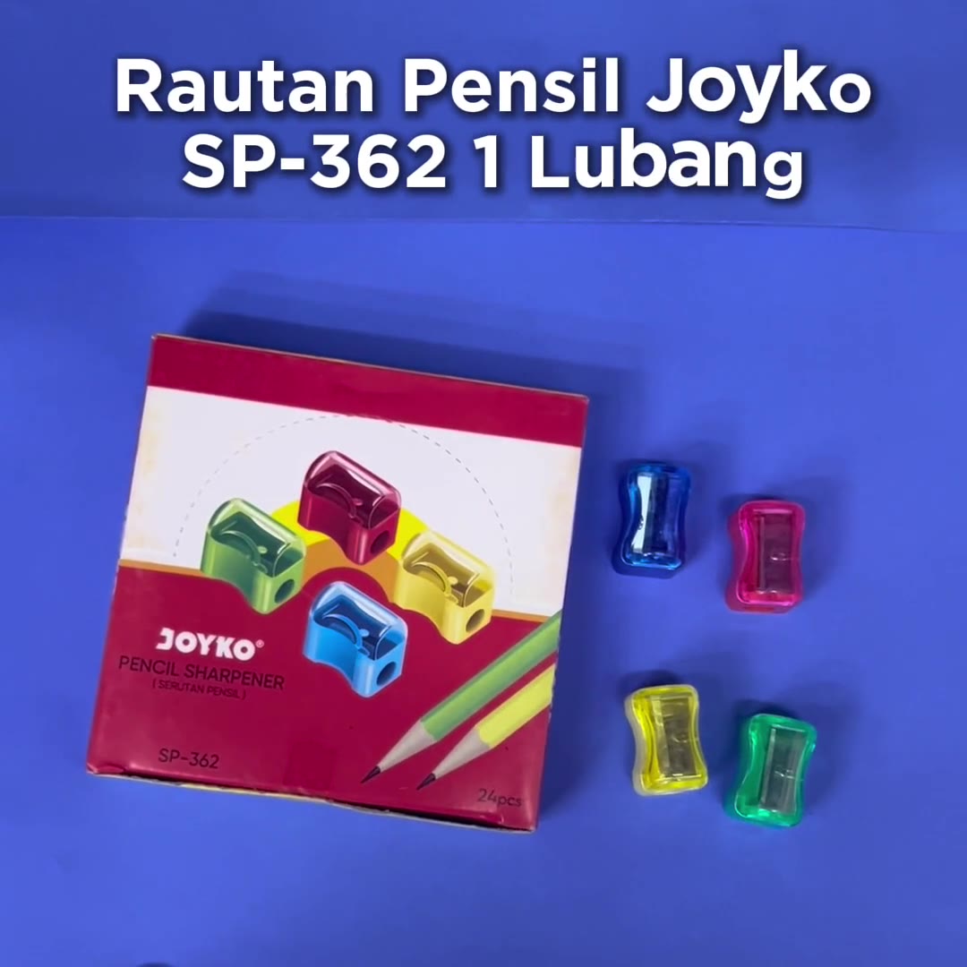 Video review Serutan Pensil Joyko / Rautan Pensil Joyko SP-362 Isi 1 Lubang