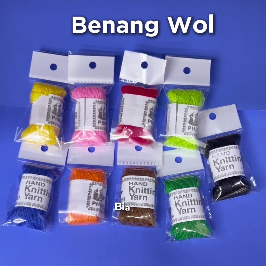 Video review Benang Wol [-+ 15 Meter] / Benang Jahit / Benang Rajut [CEK DESKRIPSI]