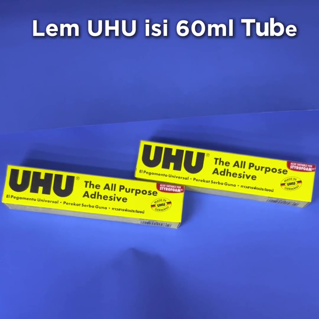 Video review Lem UHU isi 60ml Tube Serba Guna / Lem Multi Purpose / Lem Prakarya