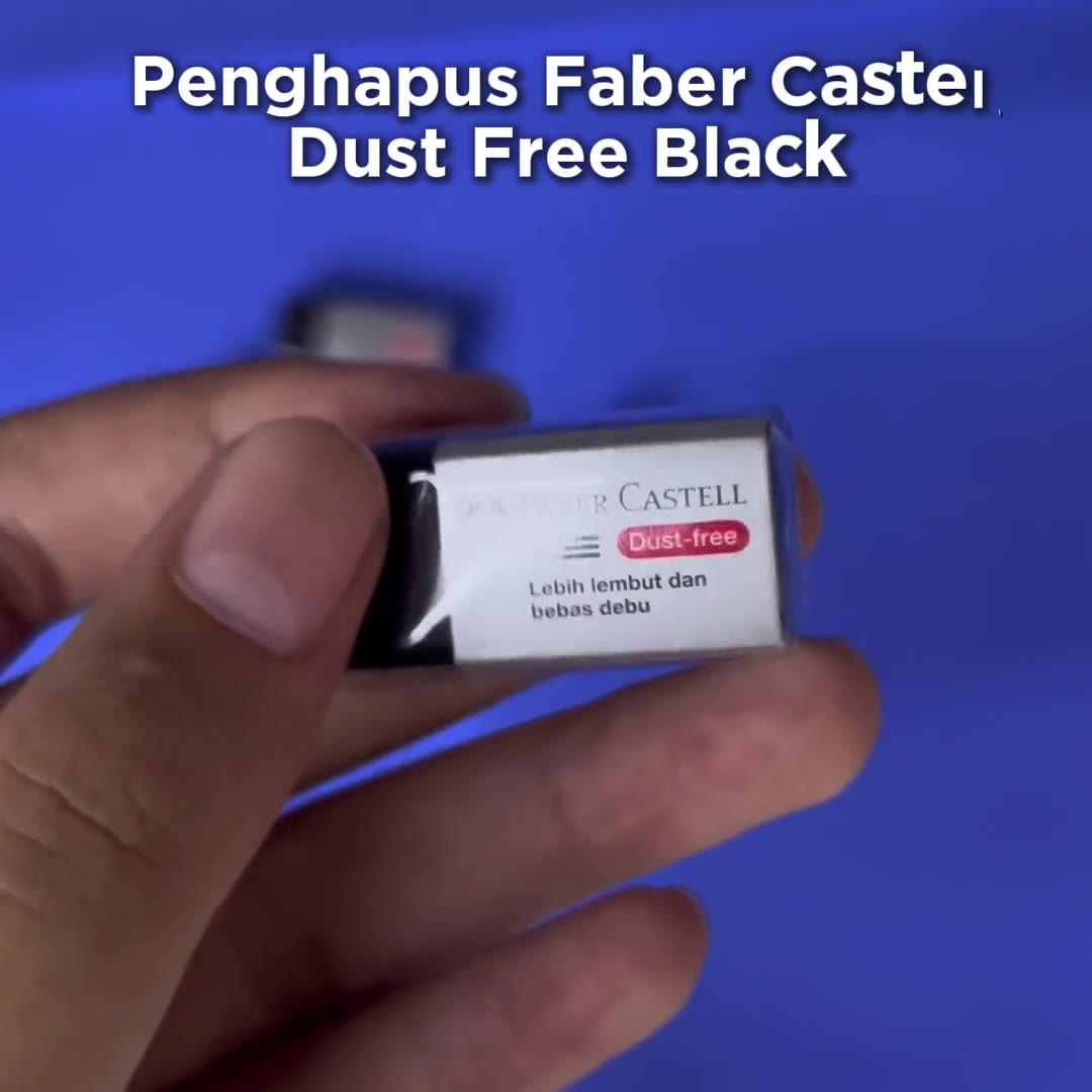 Video review Penghapus Pensil Faber Castell / Eraser Dust Free Small Black