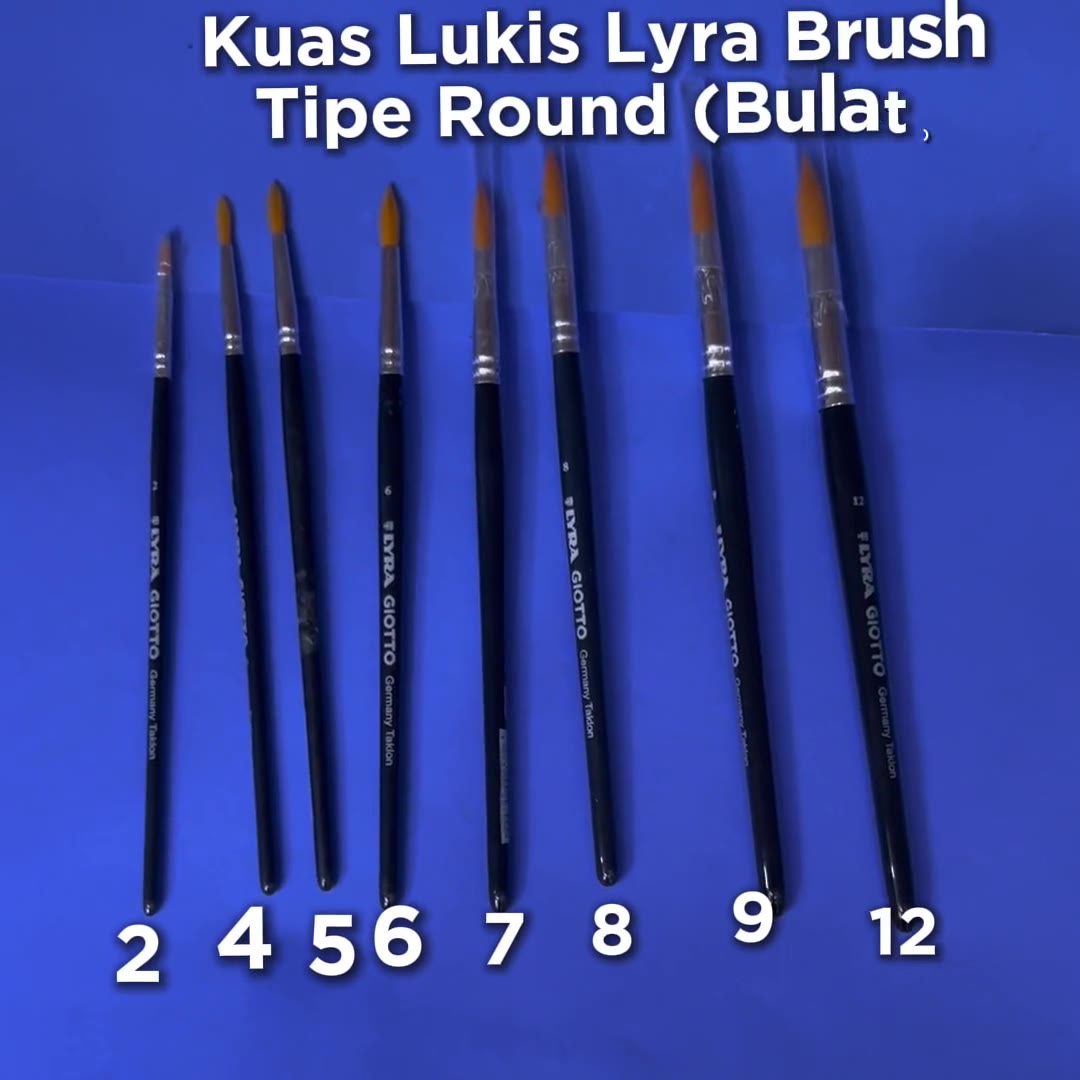 Video review Kuas Lukis Lyra Brush Tipe Round / Bulat